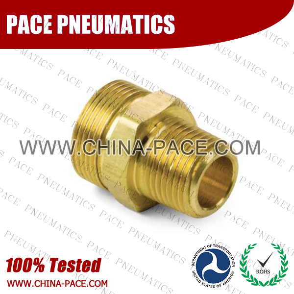 Male Adapter, Air Brake DOT Compression Fittings For Rubber Hose, DOT Air brake Hose ends,  D.O.T. AIR BRAKE REUSABLE FITTINGS, DOT Brass Fittings, Air Brake Fittings for Rubber Tubing, Pneumatic Fittings, Brass Air Fittings